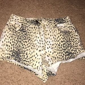 BDG animal print shorts